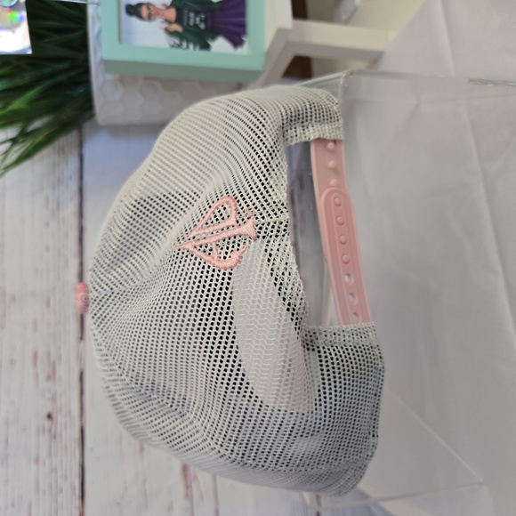 NWT Mens Austin Dillon New Era Pink 9 Forty A-frame Trucker Paisley Hat - Picture 3 of 9